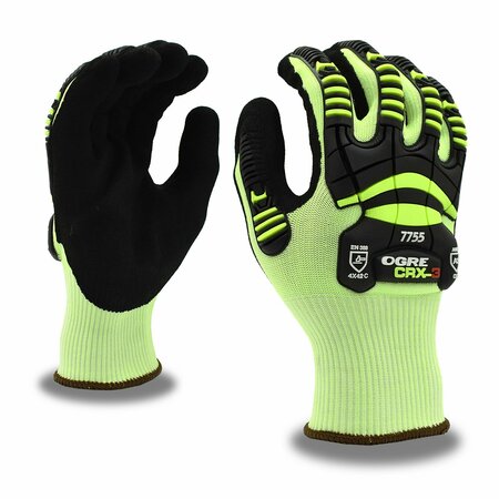 CORDOVA Impact, OGRE CRX-3, Sandy Nitrile, A3 Cut Gloves, M 7755M